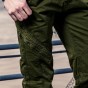 cargo pants with zipper pockets Top quality men military cargo track pants cotton trousers solid overalls leisure sweatpants 740