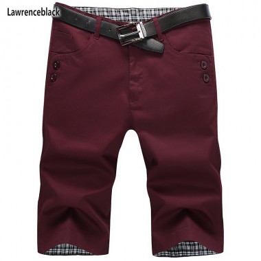 Lawrenceblack Brand Men Shorts 2018 Fashion Summer Casual Clothing Mens breathable comfort Bottoms Cargo Overalls No Belt 1019