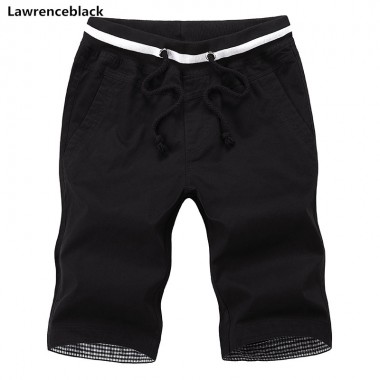 Lawrenblack Brand 2018 Solid Men's Shorts Summer Casual Clothing Beach Shorts Cotton Casual Male Shorts homme Brand Clothing 998