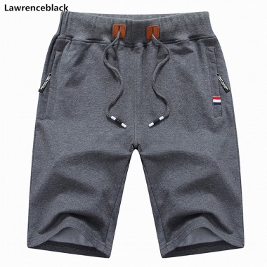 Lawrenblack Brand 2018 Men Breathable Shorts Male Elastic Waist Beach Shorts Knee Length Quick Drying Jogger Board Shorts 994
