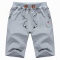 Lawrenblack Brand 2018 Men Breathable Shorts Male Elastic Waist Beach Shorts Knee Length Quick Drying Jogger Board Shorts 994