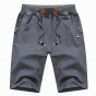Lawrenblack Brand 2018 Men Summer Cotton Shorts Male Bermuda Casual Breathable Sweat Board New Short Pants Man Drop shipping 993