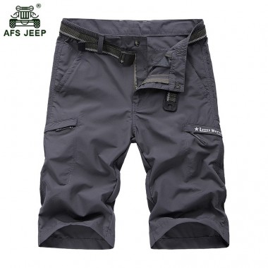 New Fashion Design Men's Cargo Shorts Cotton Knee Length Solid Military Style Short Pants 2017 Summer New Arrival Hot Sale 58wy