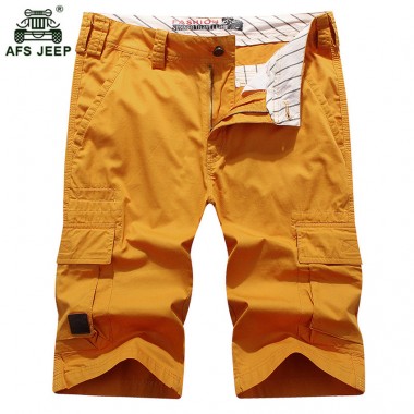 AFS JEEP Brand Clothing Men's Shorts Summer Leisure Shorts 5 Color Straight Loose Fashion Mans Short Trousers Bottoms 59wy