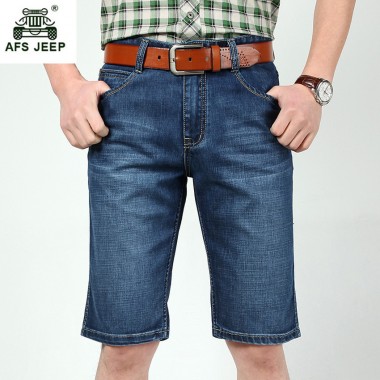 AFS JEEP 2017 summer new fashion jeans shorts men demin shorts casual knee length trousers 68wy