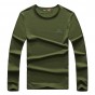 AFS JEEP Men's Fashion Long Sleeve Casual Cotton O-Neck T-shirt Plus Size M-4XL Autumn and Spring Tees For Men 64wy