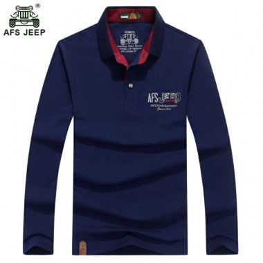 2018 New AFS JEEP T-shirts For Men Fashion Brand Long Sleeve Men Casual Breathable Men's T-shirts xia55wy