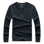 AFS JEEP Brand Clothing 2018 Casual T-shirt Men Long Sleeves Solid Color O-neck T-shirts Spring Autumn Men Top Tees 68wy