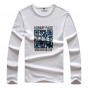 High quality 2018 spring autumn new men's long sleeved T-shirt o-neck printing decorated casual cotton long sleeve t-shirts 60wy