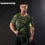 NANSHA 2017 Quick Dry Slim Fit Tees Men Printed T-Shirts Compression Shirt Tops Bodybuilding Fitness O-Neck Short Sleeve T Shirt