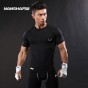 2017 NANSHA Brand Compression Shirt Short Sleeves T-shirt Gyms Fitness Clothing Solid Color Quick Dry  Crossfit Lycra Tops