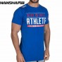 NANSHA New arrival Bodybuilding and Fitness Mens Short Sleeve T-shirt GymS Shirt Men Muscle Tights Gasp Fitness T Shirt tops