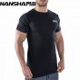 NANSHA Men's Casual Fitness T-shirt Homme Muscle Gyms T-shirt Men Fitness Crossfit Fashion Bodybuilding T-shirt