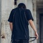 HEYGUYS HOT 2018 pure color t shirts men with belt hip hop street wear cool T-shirts man cotton high quality oversize  fashion