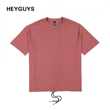HEYGUYS 2018 extend hip hop street T-shirt man oversize fashion US size t shirts men summer short sleeve  pure color