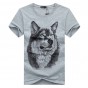 Men's T-Shirts summer Casual Cotton Wolf 3D Cartoon Printed tshirts men O-Neck Short Sleeve Brand Tee shirt men size 5XL 11.5wy