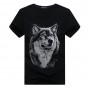 Men's T-Shirts summer Casual Cotton Wolf 3D Cartoon Printed tshirts men O-Neck Short Sleeve Brand Tee shirt men size 5XL 11.5wy