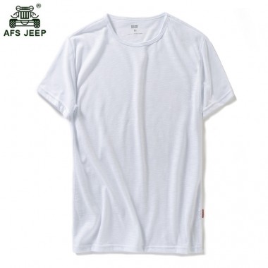 Hot sale 2018 free shipping AFS JEEP T-shirt men o neck  solid color men's t-shirts size M-XXXL 38wy