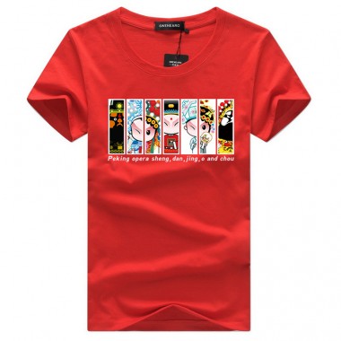 2018 Brand Men Summer T-Shirts Male Plus Size T shirt Homme Short Sleeve T Shirts Fashion Men's Opera pattern Tees Shirts 11.5wy