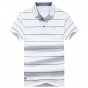2018 New men's Cotton T-shirt brands stripe short-sleeved t-shirt lapel men t shirt Men's business casual t shirts h60