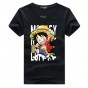2018 New One Piece T-Shirt Fashion Men Clothes Anime Short Sleeve Cotton T Shirt Luffy Cosplay Cartoon T-shirt Tops 11.5wy