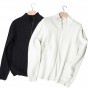 Brother Wang Brand New Men's Long-sleeved Knit Jacket Fashion Casual Male Slim Mandarin Collar Cardigan Sweater Coat 3225