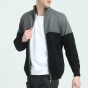 Brother Wang 2017 New Men's Casual Cardigan Sweater Fashion Stitching 91% Cotton Zipper Sweater Slim Jacket Brand clothes