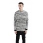 Streetwear winter style European mens Hoodies & Sweatshirts fashion brand grey stripes luxury O-Neck thick Sweatshirts for men