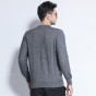 Brother Wang Brand 2017 Winter New Men's Fashion Cashmere Sweater Casual O-Neck Warm Thick Pullover Sweater Male