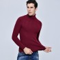 Brother Wang Brand 2017 Winter New Men's Fashion Turtleneck Sweater Casual Slim Color Thick Warm Knitting Pullover Sweater