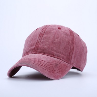 2017 Fashion popular men and women Baseball Caps solid adjustable cotton denim Unisex baseball cap pink black gery rose red