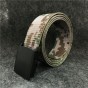 designer 2017 fashion casual mens nylon belt high quality military knitted canvas brand belts for men camouflage khaki 130cm