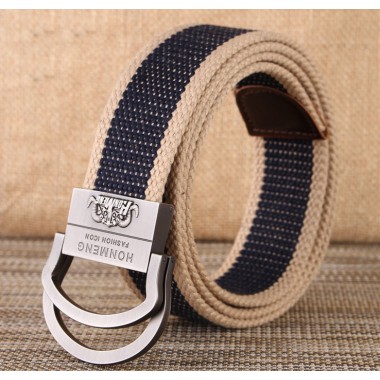 2016 fashion casual famous brand Men's canvas belt luxury jeans Military black stripes army green mens camouflage belts 120cm