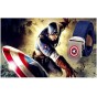 Captain America hot 2017 fashion casual men high quality canvas belts fashion Cartoon belts  for men Army Green black 110 120cm