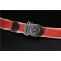 designer 2016 avengers casual men canvas belt mens Metal Buckle belt jeans Military fashion brand belts black red stripes 120 cm