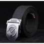 designer 2017 avengers casual men canvas belt Metal Buckle jeans Military fashion mens brand belts black navy stripes 120 cm