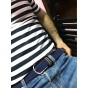 2017 men fashion causal Striped canvas Unisex Luxury colorful belt  Elastic waistband jeans women belts men black blue belt blet