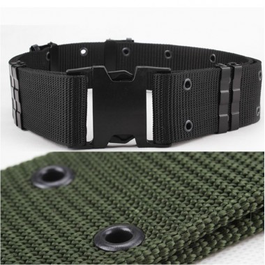 2015  fashion canvas active men belt high quality Western Metal Buckle military outdoor jeans belts for men army green black
