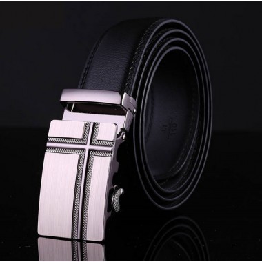 European fashion 2016 Men's belt genuine leather belt luxury brand gentleman Business belt classical black formal belt for men