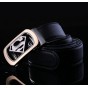 hot 2017 metal buckle belt fashion brand Men's genuine leather belt gentleman luxury Business black formal cowhide belts for men