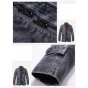 2016 winter fashion brand men Fleece Thick warm jacket men luxury PU motorcycle Leather & Suede slim jacket zipper black blue