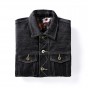 Brother Wang 2017 Fall New Men's Denim Jacket Fashion Black Lapel Floral Large Size Slim Coat Brand Clothes 5XL 6XL