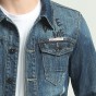 2017 Autumn New Men's Casual Denim Jacket High Quality Fashion Classic Washing Embroidered BranDenim Coat Brand 5XL 6XL