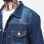 Brother Wang 2017 New Men's Denim Jacket Fashion Casual Simple Solid Color Slim Cowboy Jacket Brand Clothes 5XL