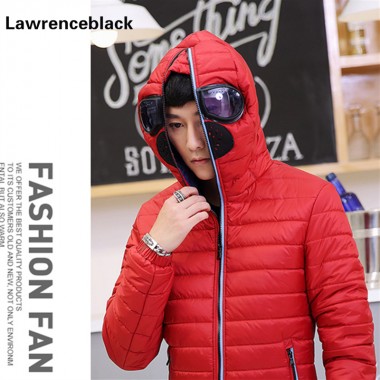 Man Winter Jackets Hooded Zipper Parkas Slim Fitness Quilted Padded Cotton Coat Male Brand-Clothing Campera Invierno Hombres 633