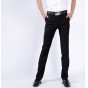 2018 designer new fashion brand high quality men's suits Slim trousers black long pants Business casual Suit Pants for men