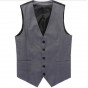 European style Men's fashion Suit Vest Business Slim gentleman waiters Vest Men Suits Blazer Gray Vest Suit For Men
