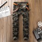 European American style Men's casual jeans Pencil Pants denim trousers jeans army green luxury camouflage Slim jeans for men