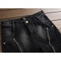European American Style 2018 luxury brand Men's slim jeans denim trousers Straight designer gentleman fashion black mens jeans