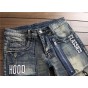European American Style Men's slim jeans mens denim trousers Straight vintage fashion brand blue hole zipper jeans for men